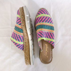 free people // colorful woven espadrilles